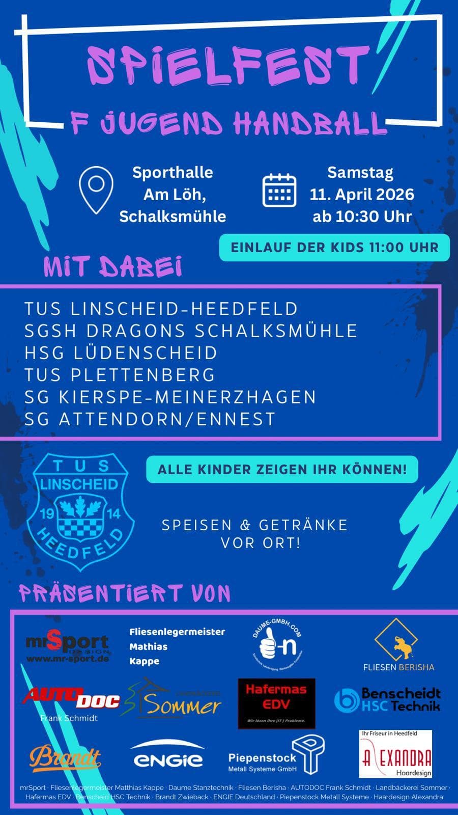 Kommt vorbei! Der Termin steht fest! F-Jugend Spielfest beim TuS Linscheid-Heedfeld 2026 - Bild 1